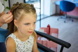 penteado em criança